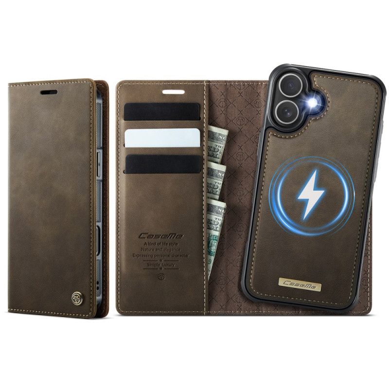 Folio Deksel Lær iPhone 17 Mobildeksel Magsafe-kompatibel Avtakbart Deksel Og Rfid-beskyttelse