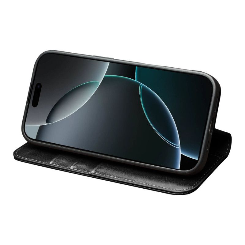 Folio Deksel Til iPhone 17 Qialino Skinnlommebok