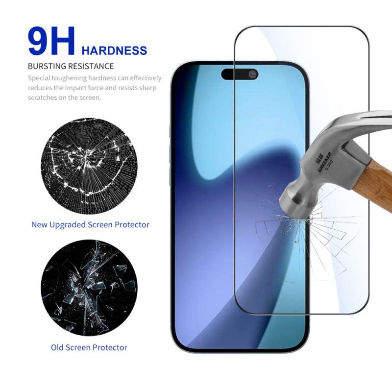 Fulldekkende Skjermbeskytter I Herdet Glass For iPhone 17