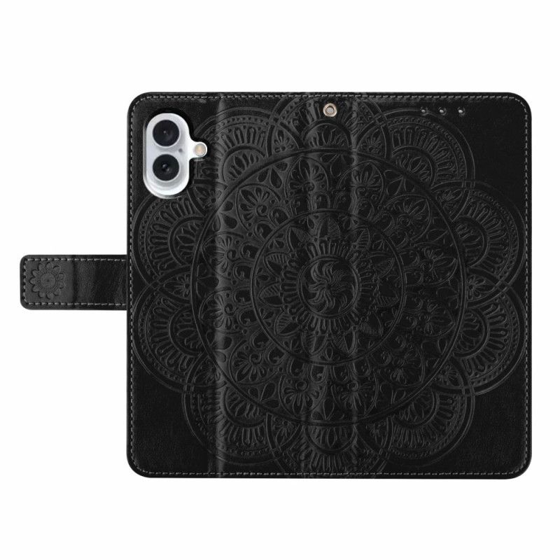 Lærdeksel Folio Deksel iPhone 17 Mobildeksel Mandala-trykk
