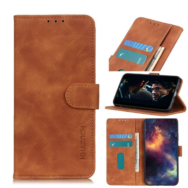 Folio Deksel Samsung Galaxy S20 Svart Vintage Khazneh-Skinneffekt