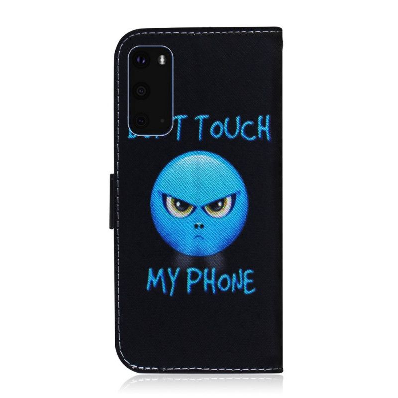 Lærdeksel Folio Deksel Samsung Galaxy S20 Mobildeksel Emoji-Telefon