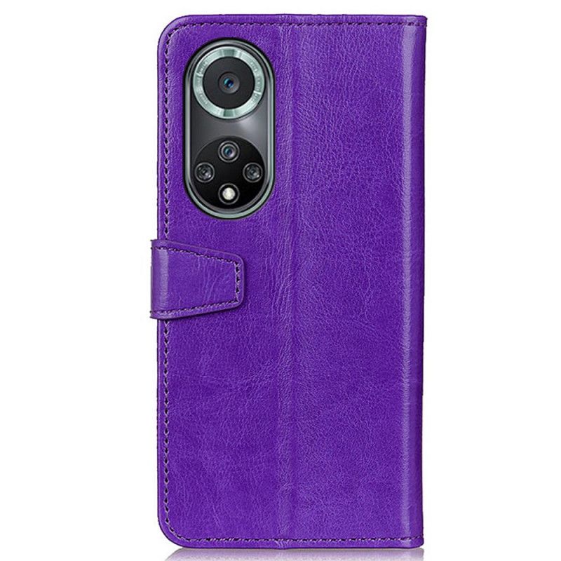 Folio Deksel Til Huawei Nova 9 Pro / Honor 50 Pro Enkel Skinnende Skinneffekt