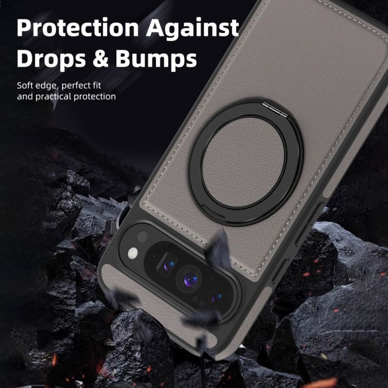 Deksel Til Google Pixel 10 Pro Xl Magsafe-kompatibel Ringholder I Semsket Skinneffekt