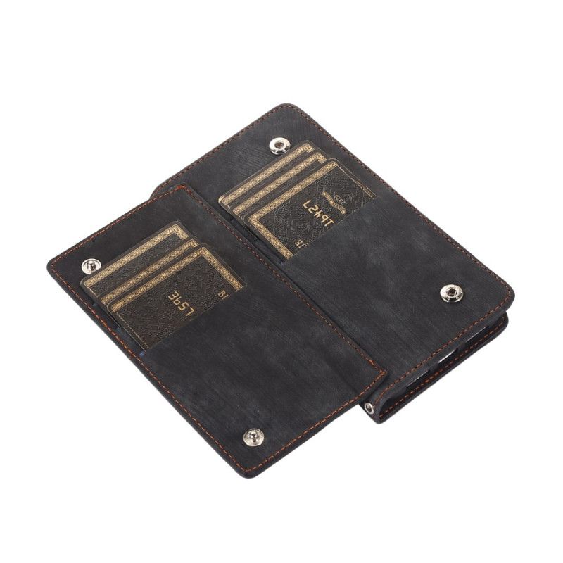 Folio Deksel Google Pixel 10 Pro Xl Lommebok Med Semsket Skinneffekt