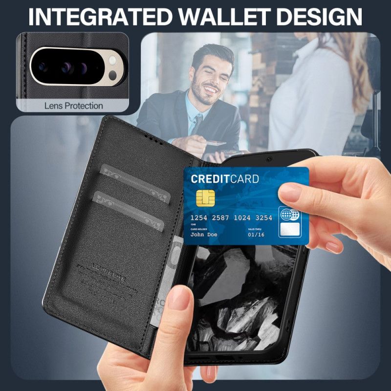 Folio Deksel Lær Google Pixel 10 Pro Xl Mobildeksel Lc.imeeke