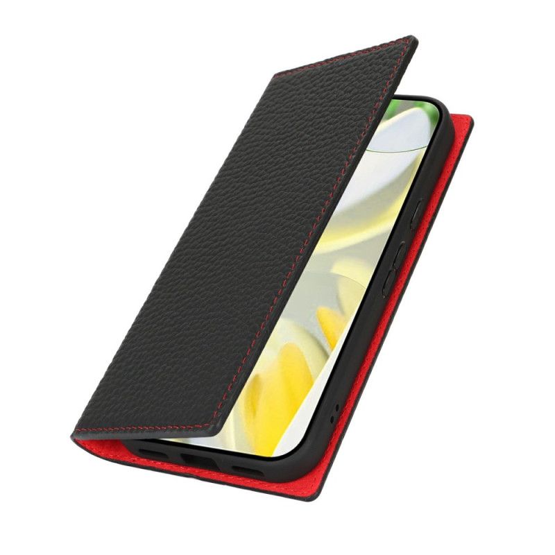 Folio Deksel Lær Google Pixel 10 Pro Xl Mobildeksel Skinn Med Stropp