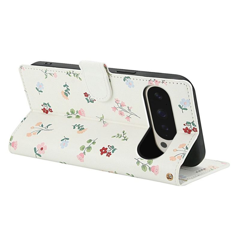 Folio Deksel Til Google Pixel 10 Pro Xl Blomsterprint