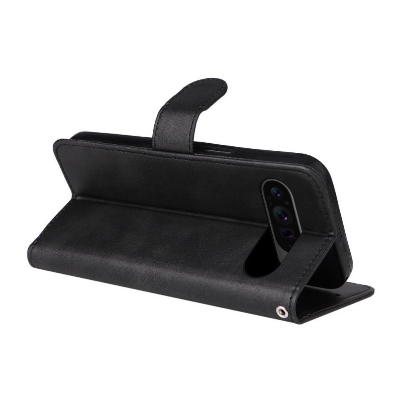 Folio Deksel Til Google Pixel 10 Pro Xl Ensfarget Kunstskinn