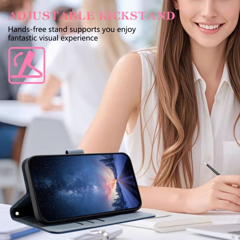 Lærdeksel Folio Deksel Google Pixel 10 Pro Xl Mobildeksel Sløyfe Med Snor