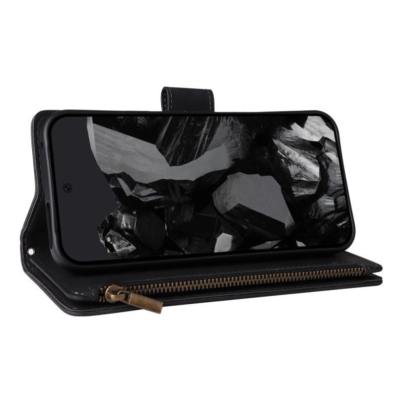 Lærdeksel Folio Deksel Google Pixel 10 Pro Xl Premium Lommebok I Semsket Skinn