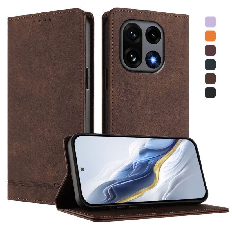 Folio Deksel Lær Oneplus 15 Premium Rfid-design