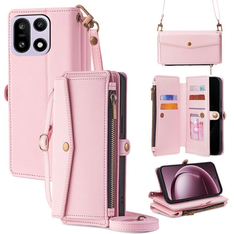 Folio Deksel Oneplus 15 Lommebok Med Skulderstropp Og Snor