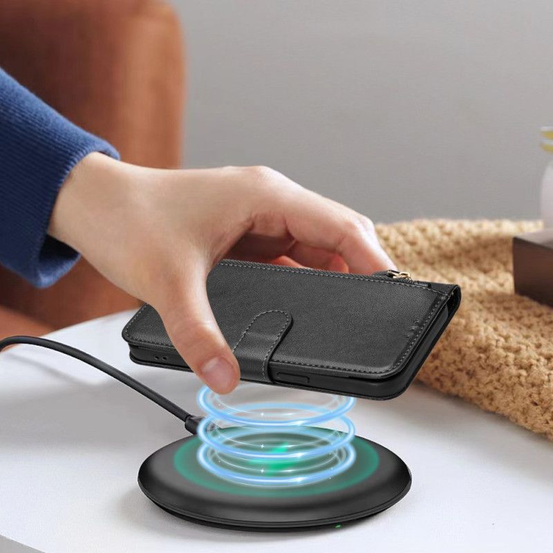 Folio Deksel Oneplus 15 Lommebok Med Stropp Beskyttelse Deksel