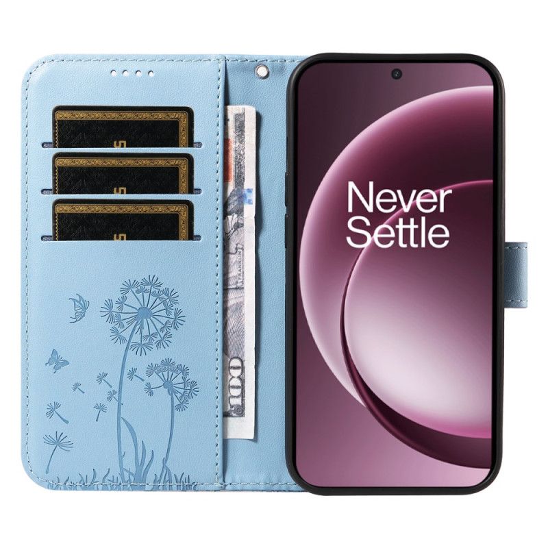 Lærdeksel Folio Deksel Oneplus 15 Mobildeksel Løvetannstropp