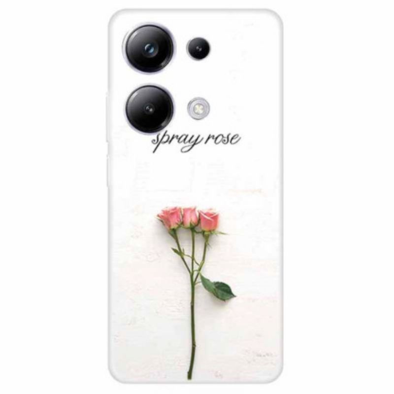 Deksel Til Xiaomi Redmi Note 13 Pro 4g Tre Blomster