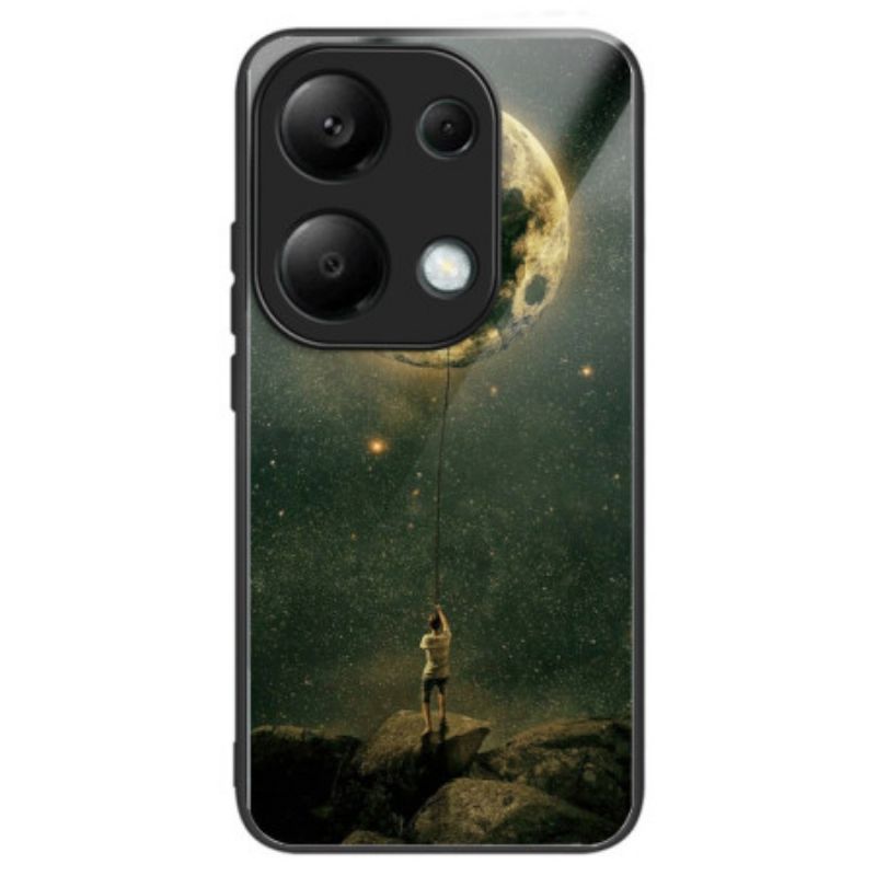 Deksel Xiaomi Redmi Note 13 Pro 4g Mann I Månen Herdet Glass