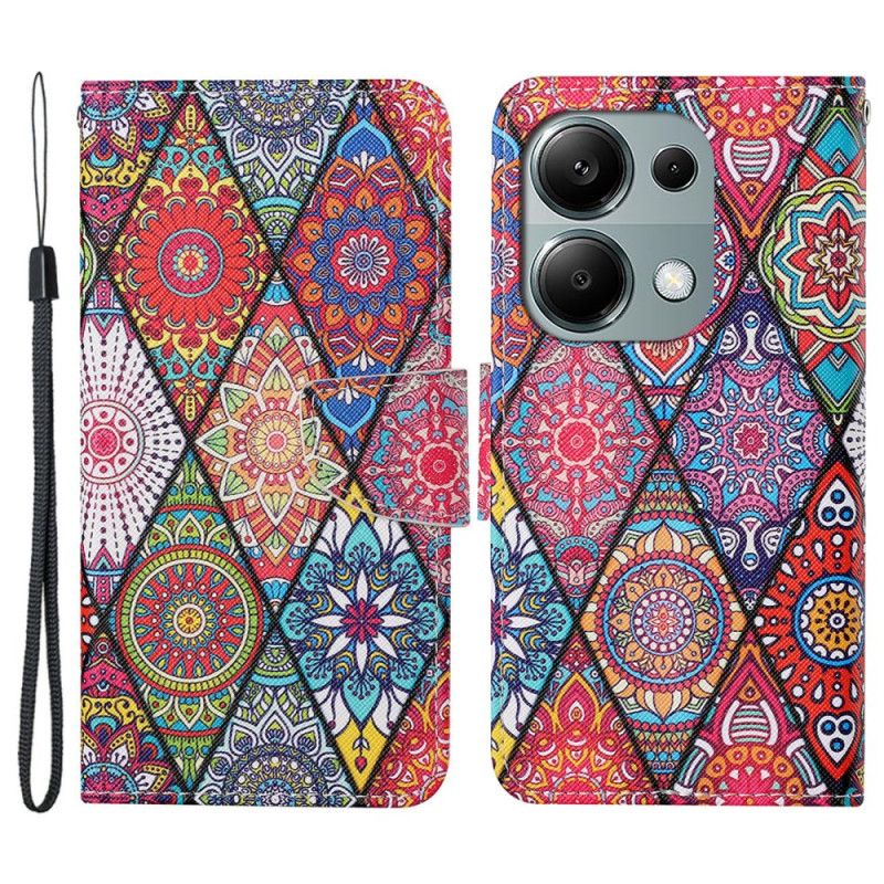 Folio Deksel Xiaomi Redmi Note 13 Pro 4g Diamanter Og Totem Beskyttelse Deksel