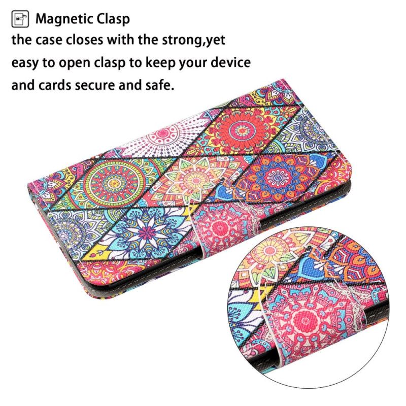Folio Deksel Xiaomi Redmi Note 13 Pro 4g Diamanter Og Totem Beskyttelse Deksel