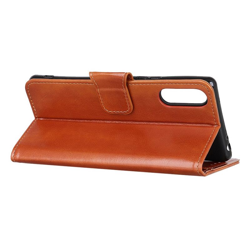 Folio Deksel for Sony Xperia L4 Svart Finessimitasjon