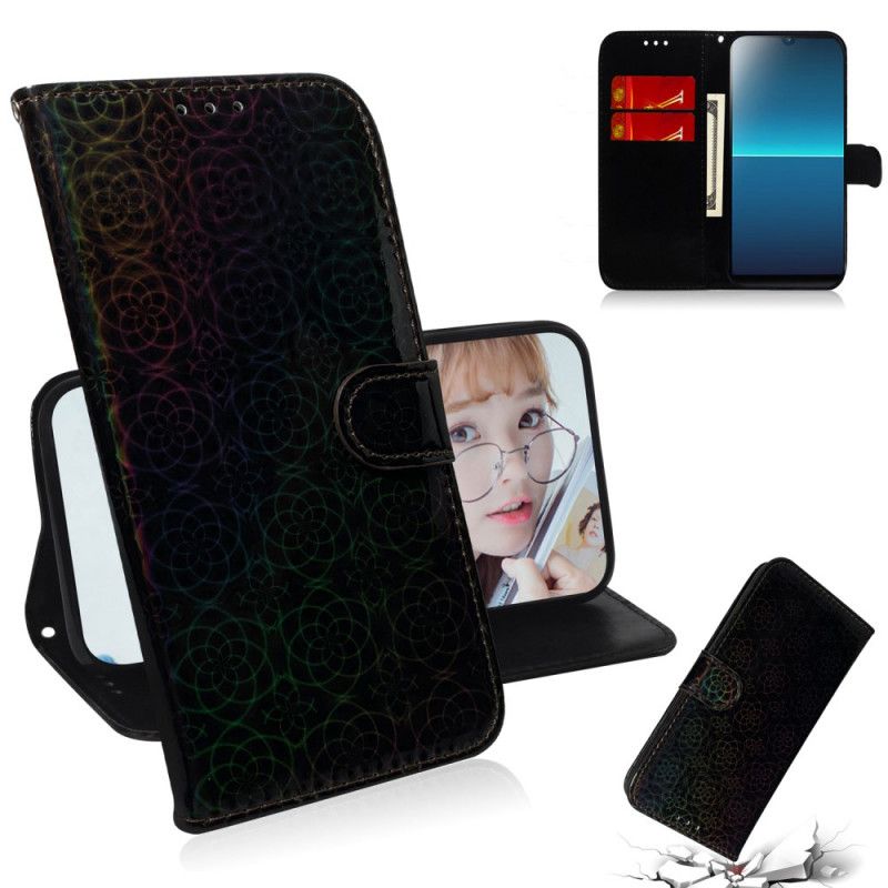 Folio Deksel for Sony Xperia L4 Svart Ren Farge