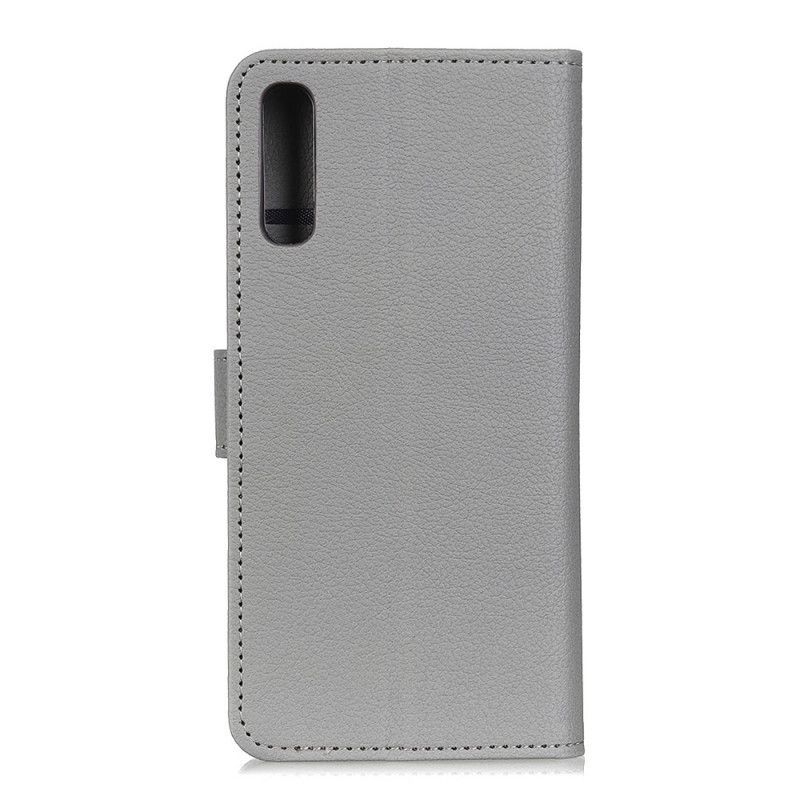 Lærdeksel Folio Deksel Sony Xperia L4 Svart Mobildeksel Strukturert Litchi