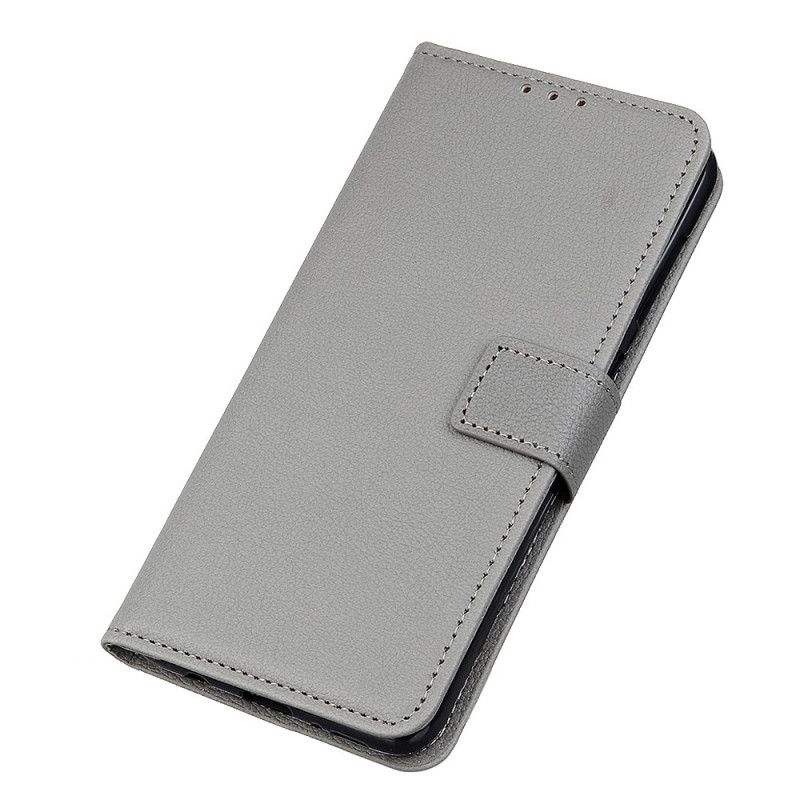Lærdeksel Folio Deksel Sony Xperia L4 Svart Mobildeksel Strukturert Litchi