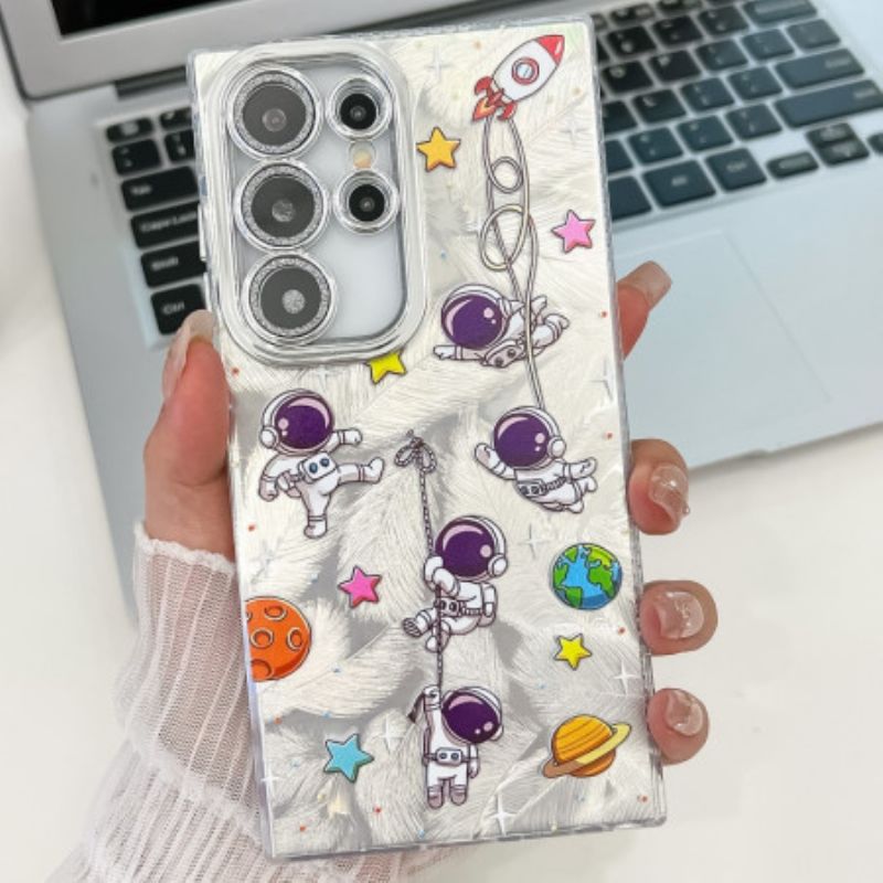 Deksel Samsung Galaxy S25 Ultra 5g Astronaut Med Linsebeskytter