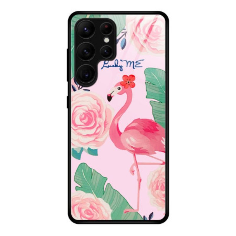 Deksel Samsung Galaxy S25 Ultra 5g Flamingo I Herdet Glass