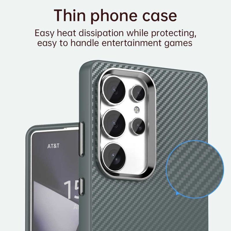 Deksel Samsung Galaxy S25 Ultra 5g Karbonfibertekstur