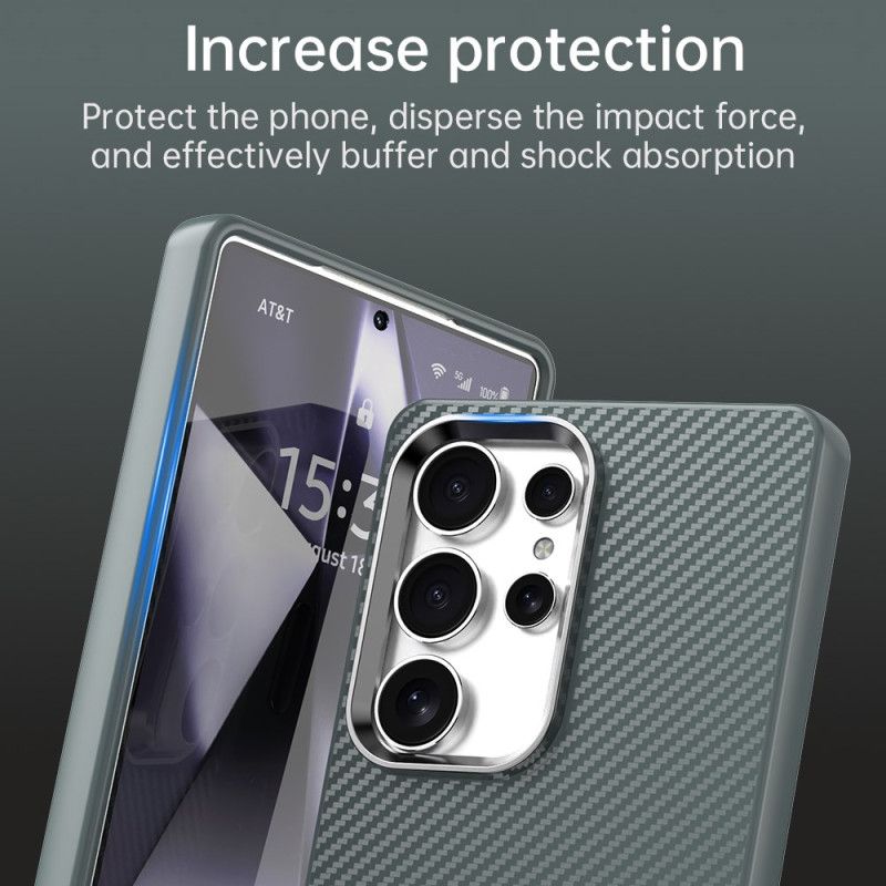 Deksel Samsung Galaxy S25 Ultra 5g Karbonfibertekstur