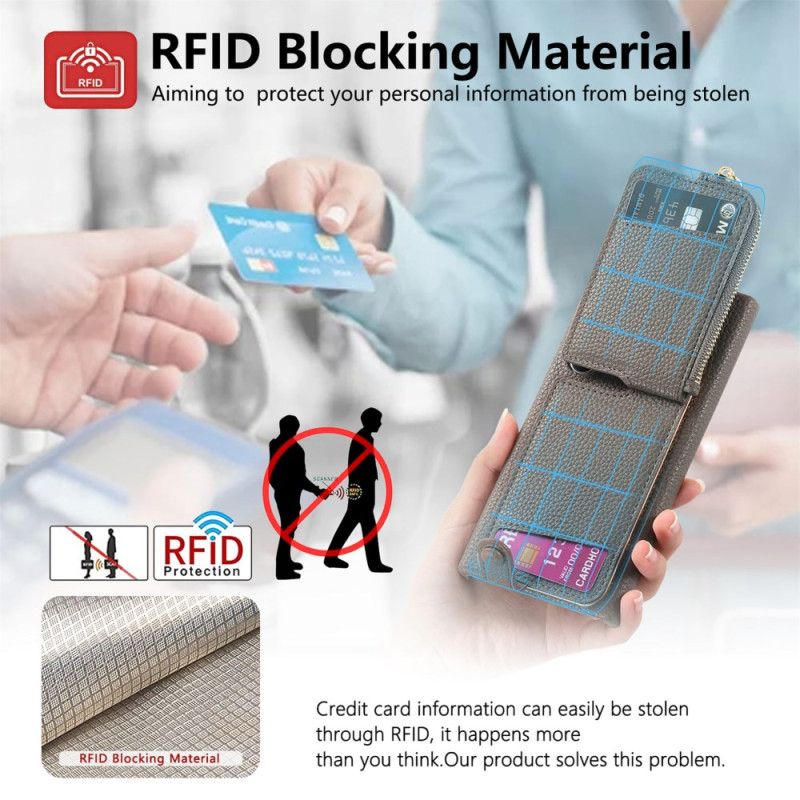 Deksel Samsung Galaxy S25 Ultra 5g Lommebok I Kunstskinn Beskyttelse Deksel