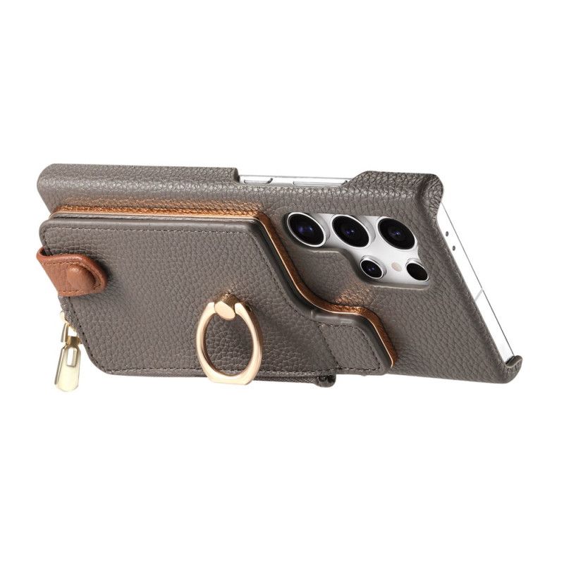 Deksel Samsung Galaxy S25 Ultra 5g Lommebok I Kunstskinn Beskyttelse Deksel