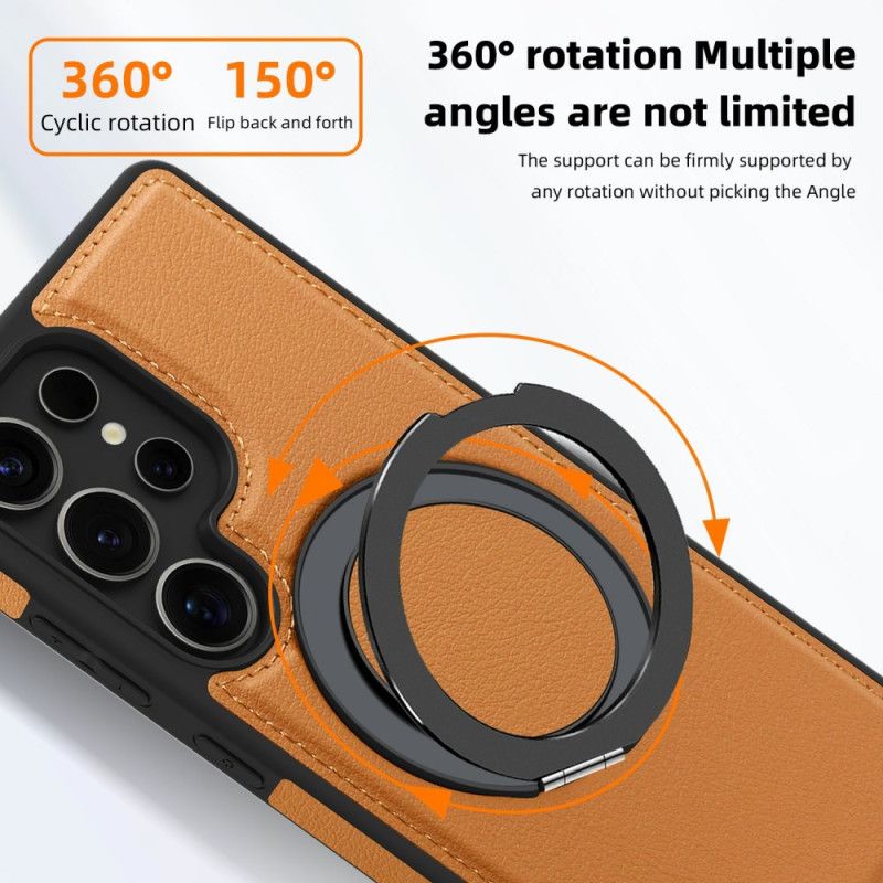Deksel Samsung Galaxy S25 Ultra 5g Magnetisk Med Roterende Stativ Beskyttelse Deksel