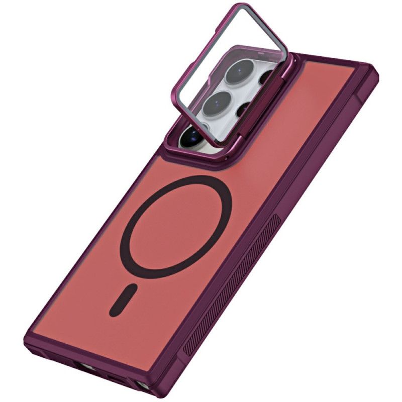 Deksel Samsung Galaxy S25 Ultra 5g Magsafe-kompatibel Matt Design Som Motstår Fingeravtrykk Og Stativ Beskyttelse Deksel