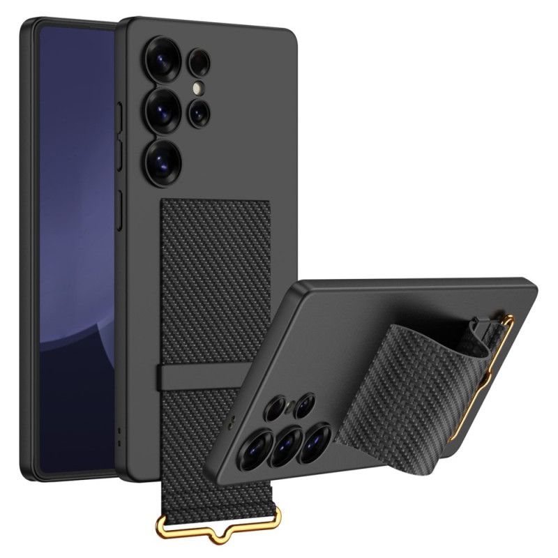 Deksel Samsung Galaxy S25 Ultra 5g Mobildeksel Gkk-stropp Og Stativ