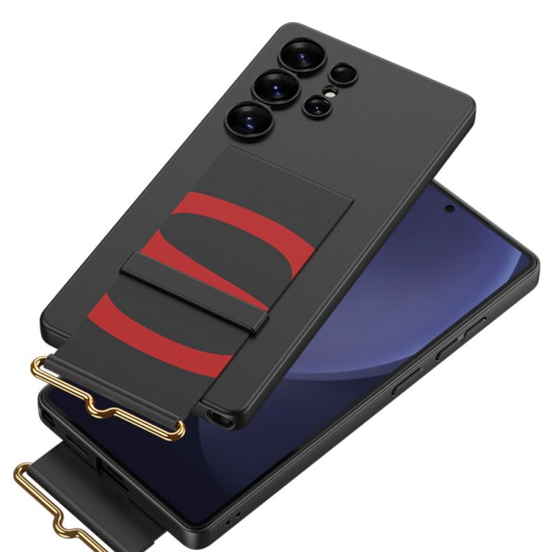 Deksel Samsung Galaxy S25 Ultra 5g Mobildeksel Gkk-stropp Og Stativ