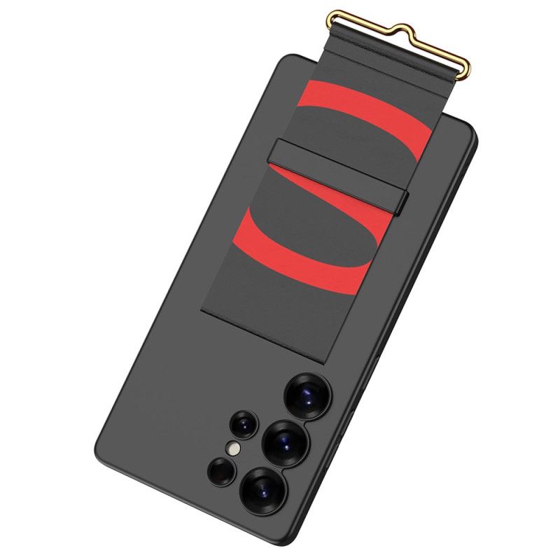 Deksel Samsung Galaxy S25 Ultra 5g Mobildeksel Gkk-stropp Og Stativ