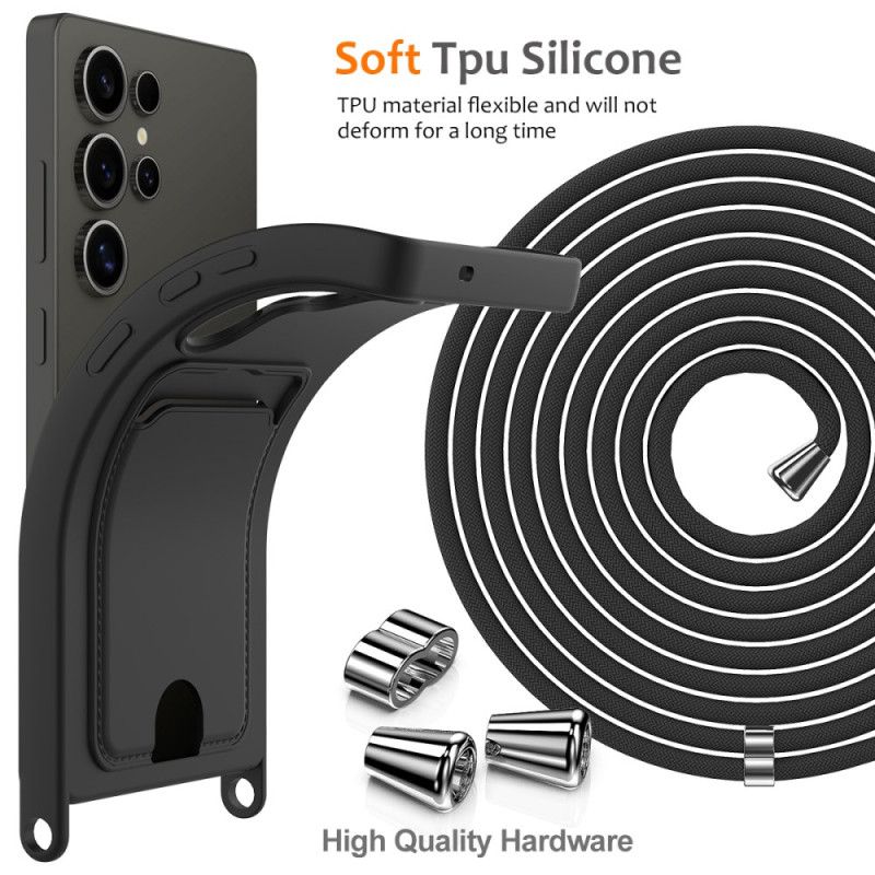 Deksel Samsung Galaxy S25 Ultra 5g Mobildeksel Kortholder