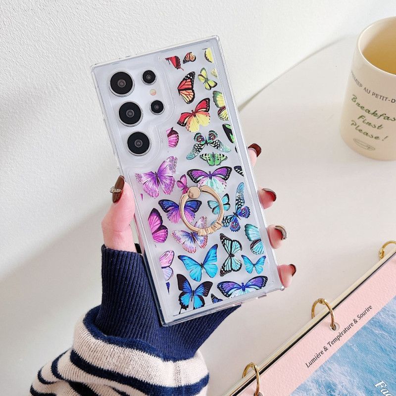 Deksel Samsung Galaxy S25 Ultra 5g Mobildeksel Mønstret Ringholder