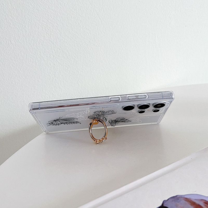 Deksel Samsung Galaxy S25 Ultra 5g Mobildeksel Mønstret Ringholder