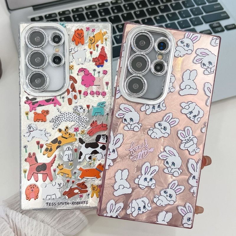 Deksel Samsung Galaxy S25 Ultra 5g Morsomme Dyr Med Linsebeskytter