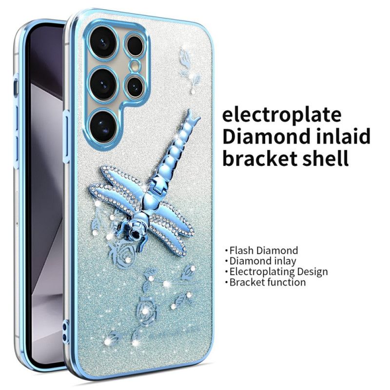 Deksel Samsung Galaxy S25 Ultra 5g Øyenstikker-stativ Beskyttelse Deksel