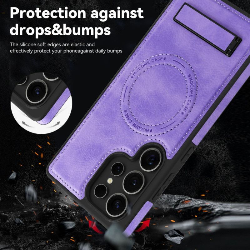 Deksel Samsung Galaxy S25 Ultra 5g Skinneffekt Kompatibel Med Magsafe Beskyttelse Deksel