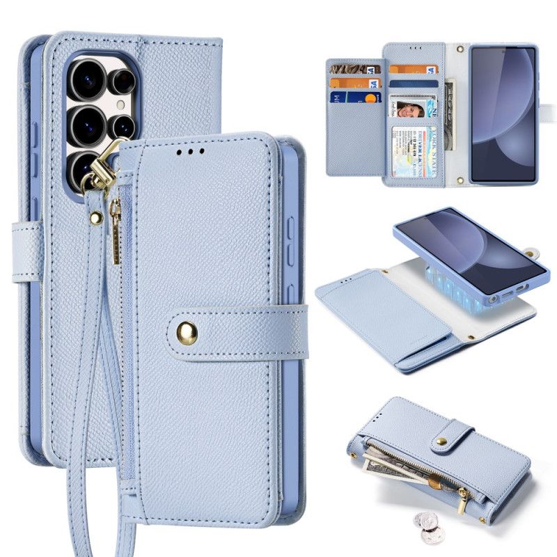 Folio Deksel Samsung Galaxy S25 Ultra 5g Avtakbart Lawa-serien Dux Ducis-etui