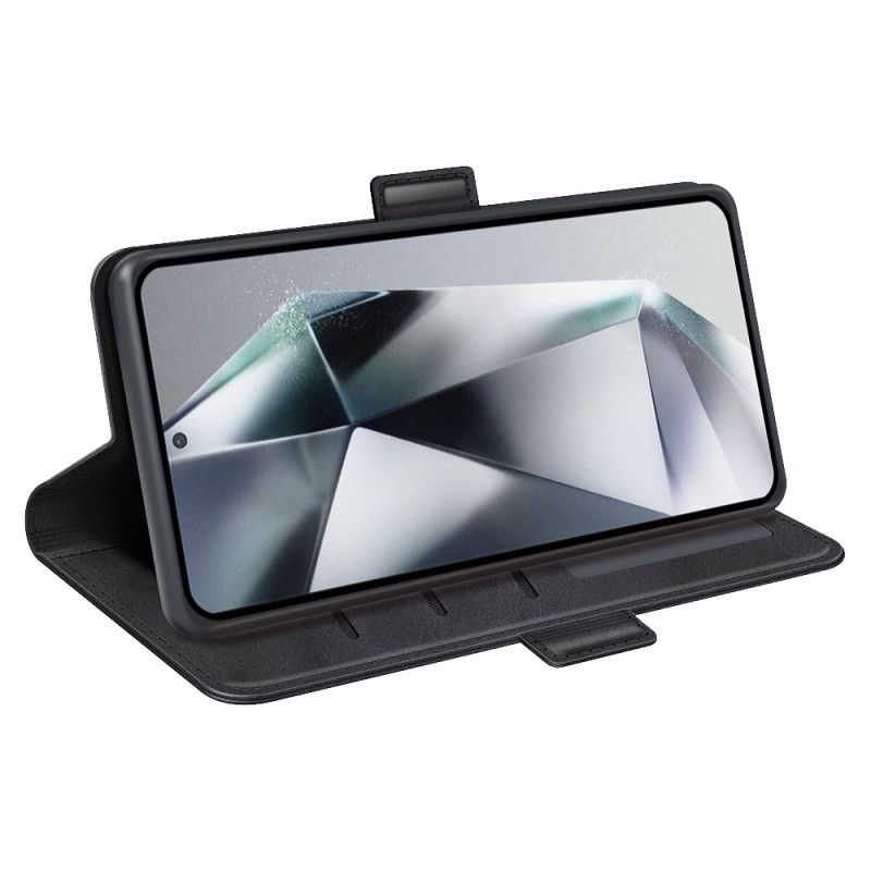 Folio Deksel Samsung Galaxy S25 Ultra 5g Dobbel Lås Beskyttelse Deksel