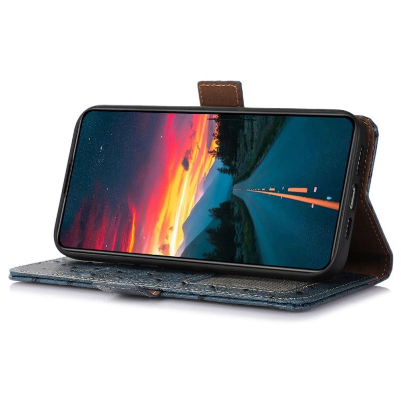 Folio Deksel Samsung Galaxy S25 Ultra 5g Ekte Lær Med Rfid-blokkering