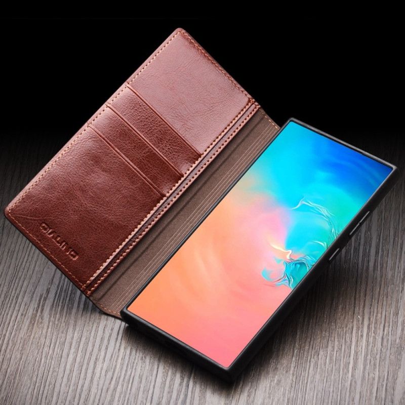 Folio Deksel Samsung Galaxy S25 Ultra 5g Qialino-skinn