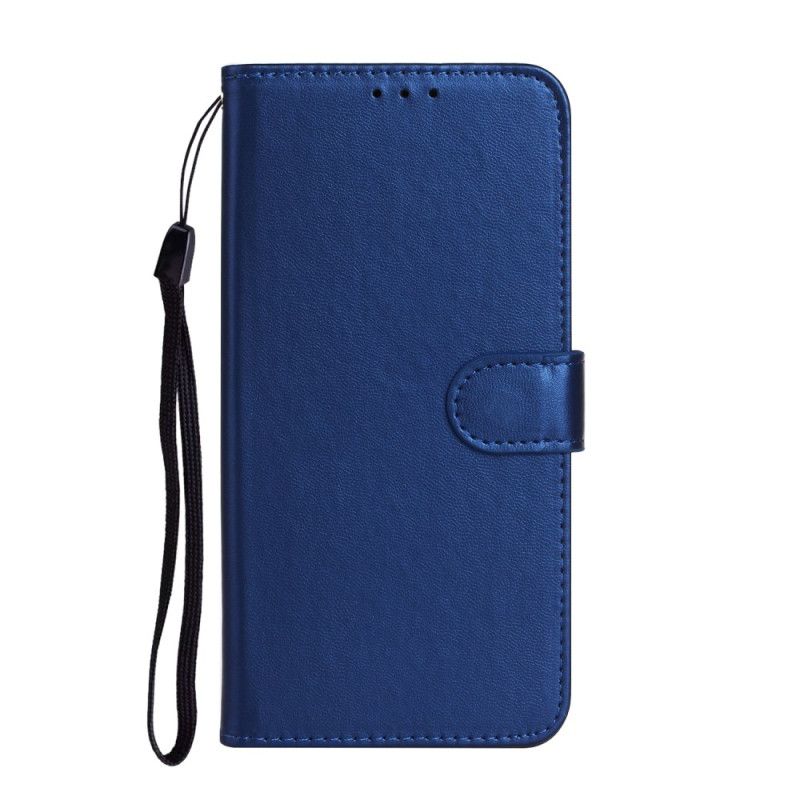 Lærdeksel Folio Deksel Samsung Galaxy S25 Ultra 5g Mobildeksel Ensfarget Kunstskinn