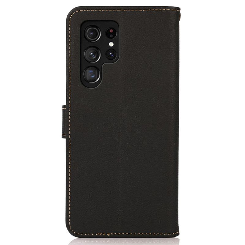 Lærdeksel Folio Deksel Samsung Galaxy S25 Ultra 5g Mobildeksel Khazneh